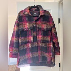 Zara wool blend oversized coat! Size XS-S